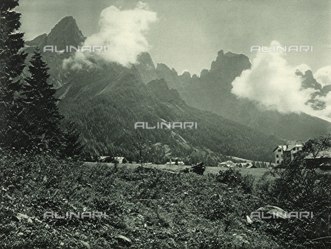 AVQ-A-001889-0056 - Mountain landscape near San Martino di Castrozza - Date of photography: 1925-1930 - Alinari Archives, Florence