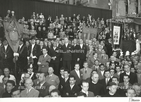 AVQ-A-002364-0050 - XIV National Eucharistic Congress of Turin: the Prime Minister Giuseppe Pella - Date of photography: 1953 - Alinari Archives, Florence