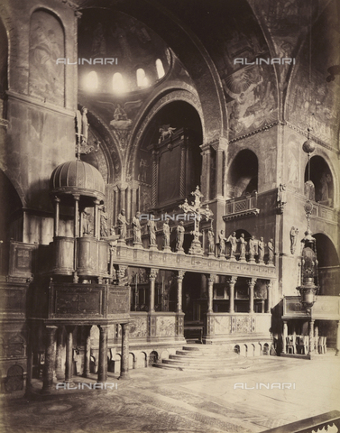 AVQ-A-002614-0141 - Presbytery of the Basilica of S. Marco, Venice - Date of photography: 1890 - Alinari Archives, Florence