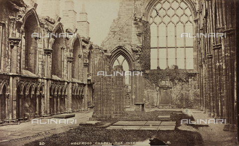 AVQ-A-002803-0005 - Album "Voyage en Ecosse Septembre 1880": Interior of Holyrood Abbey in Edinburgh - Date of photography: 17/09/1880 - Alinari Archives, Florence