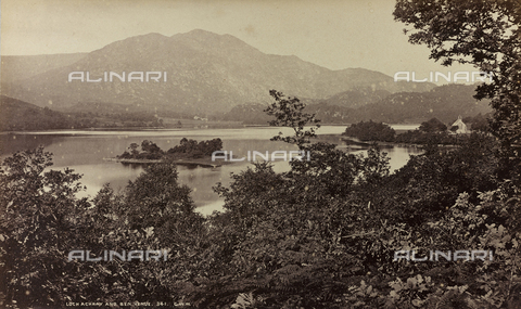AVQ-A-002803-0008 - Album "Voyage en Ecosse Septembre 1880": View of the Achray lake and mountains Ben Venue - Date of photography: 18/09/1880 - Alinari Archives, Florence
