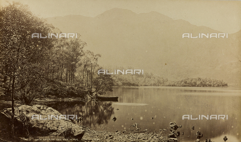 AVQ-A-002803-0011 - Album "Voyage en Ecosse Septembre 1880": View of Lake Katrine and Ben Venue mountain - Date of photography: 18/09/1880 - Alinari Archives, Florence
