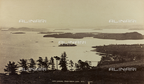 AVQ-A-002803-0014 - Album "Voyage en Ecosse Septembre 1880": View of the Lomond lake in Scotland - Date of photography: 18/09/1880 - Alinari Archives, Florence