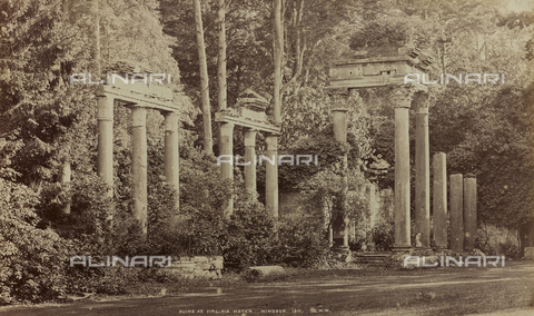 AVQ-A-002803-0039 - Album "Voyage en Ecosse Septembre 1880": Ruins inside the park that surrounds the Windsor Castle in England - Date of photography: 30/09/1880 - Alinari Archives, Florence