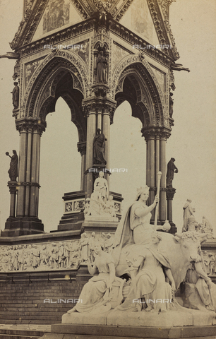 AVQ-A-002803-0041 - Album " Voyage en Ecosse Septembre 1880 ": The Albert Memorial in Kensington Gardens in London - Date of photography: 29/09/1880 - Alinari Archives, Florence