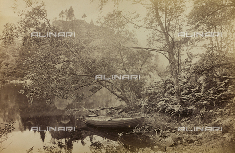 AVQ-A-002803-0047 - Album " Voyage en Ecosse Septembre 1880 ": Lake Katrine in Scotland - Date of photography: 29/09/1880 - Alinari Archives, Florence