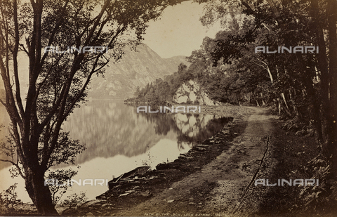 AVQ-A-002803-0048 - Album " Voyage en Ecosse Septembre 1880 ": Lake Katrine in Scotland - Date of photography: 29/09/1880 - Alinari Archives, Florence