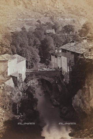 AVQ-A-002868-0015 - Roman bridge, Liverogne, Valle d'Aosta - Date of photography: 1865 - 1868 - Alinari Archives, Florence
