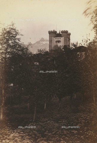 AVQ-A-002868-0020 - The castle of Aymavilles in Cogne, Valle d'Aosta - Date of photography: 1865 - 1868 - Alinari Archives, Florence