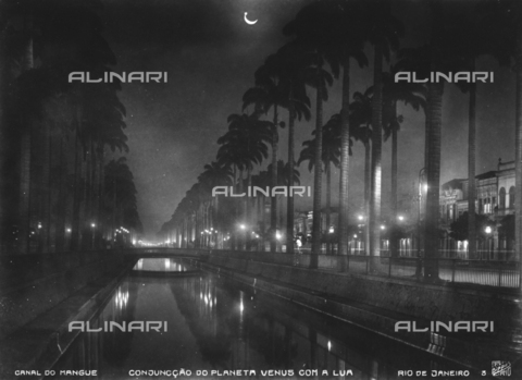 AVQ-A-002898-0006 - View at night of Canal do Mangue in Rio de Janeiro - Date of photography: 1910-1920 ca. - Alinari Archives, Florence
