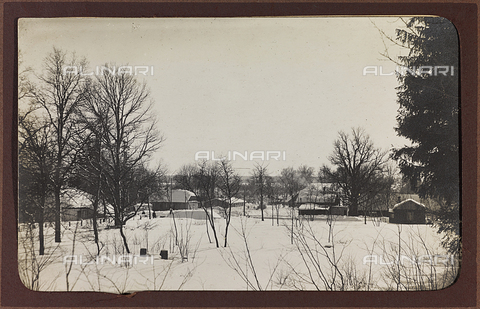 AVQ-A-002988-0052 - First World War: the 'Ukraine in the years 1914-1916 during the invasion of the German army. Landscape with snow - Date of photography: 1914-1916 - Alinari Archives, Florence