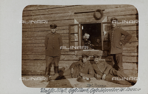 AVQ-A-002988-0057 - First World War: the 'Ukraine in the years 1914-1916 during the invasion of the German army. Group of soldiers - Date of photography: 1914-1916 - Alinari Archives, Florence