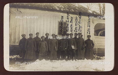AVQ-A-002988-0077 - First World War: the 'Ukraine in the years 1914-1916 during the invasion of the German army. Group of soldiers - Date of photography: 1914-1916 - Alinari Archives, Florence