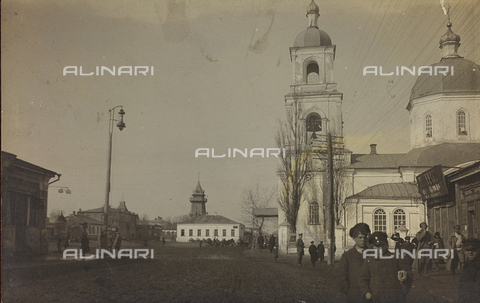 AVQ-A-002988-0085 - First World War: the 'Ukraine in the years 1914-1916 during the invasion of the German army. View of a city - Date of photography: 1914-1916 - Alinari Archives, Florence