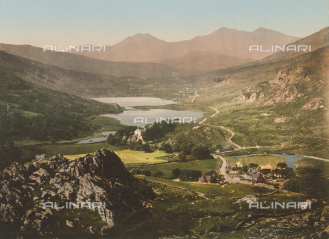 AVQ-A-003133-0038 - Capel Curig and Mount Snowdon in Wales - Date of photography: 1900-1910 - Alinari Archives, Florence
