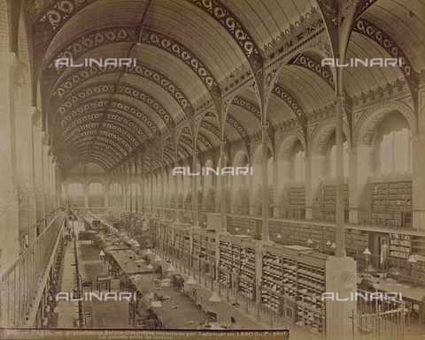 AVQ-A-003173-0031 - Library Hall of Sainte-Genevieve, Paris - Date of photography: 1880-1890 - Alinari Archives, Florence