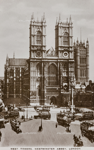 AVQ-A-003198-0102 - View of Westminster Abbey in London - Date of photography: 1910-1915 - Alinari Archives, Florence