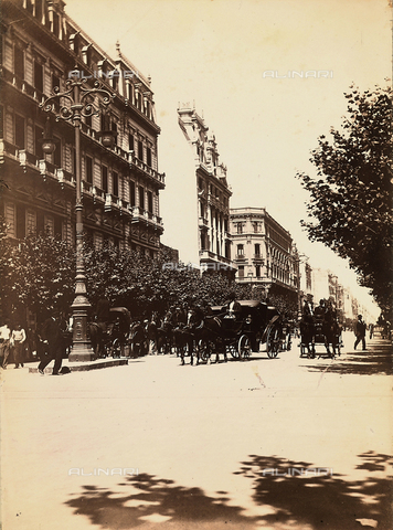 AVQ-A-003264-0002 - View of Avenida de Mayo, Buenos Aires - Date of photography: 1900 - Alinari Archives, Florence