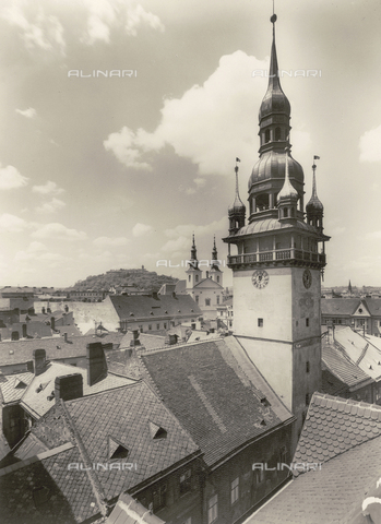 AVQ-A-003560-0001 - View of the tower of Old Town Hall (Starà radnice) in Brno, in the Czech Republic - Date of photography: 1937 - Alinari Archives, Florence