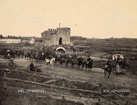 AVQ-A-003771-0057 - Fox hunting at Ponte Nomentano, near Rome - Date of photography: 04/03/1897 - Alinari Archives, Florence