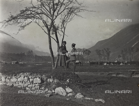 AVQ-A-003796-0129 - First World War: soldiers in the valley of Caporetto - Date of photography: 1915-1918 - Alinari Archives, Florence