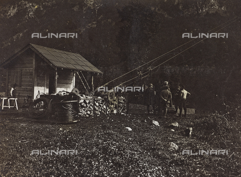 AVQ-A-003796-0166 - First World War: cableway in Caporetto - Date of photography: 1915-1918 - Alinari Archives, Florence