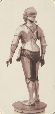 AVQ-A-003863-0004 - The fifteenth century suit of armor of the Emperor Maximilian I seen from behind, preserved in Austria - Date of photography: 1859 - Alinari Archives, Florence