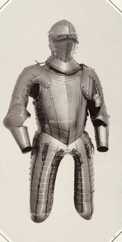 AVQ-A-003863-0009 - The upper part of the sixteenth century suit of armor of the Emperor Charles V, preserved in Austria - Date of photography: 1859 - Alinari Archives, Florence
