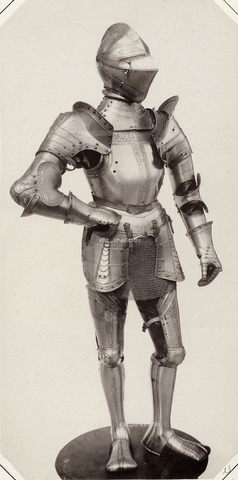 AVQ-A-003863-0013 - The sixteenth century suit of armor of the Emperor Ferdinand I, preserved in Austria - Date of photography: 1859 - Alinari Archives, Florence