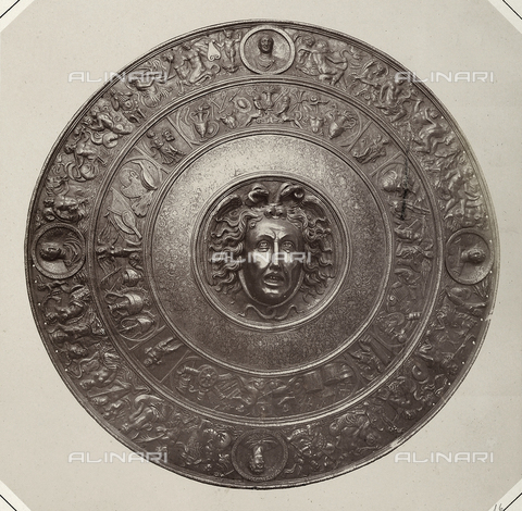 AVQ-A-003863-0016 - A sixteenth century shield, preserved in Austria - Date of photography: 1859 - Alinari Archives, Florence