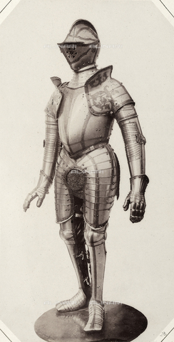 AVQ-A-003863-0023 - A sixteenth century suit of armor of the Emperor Maximilian II, preserved in Austria - Date of photography: 1859 - Alinari Archives, Florence