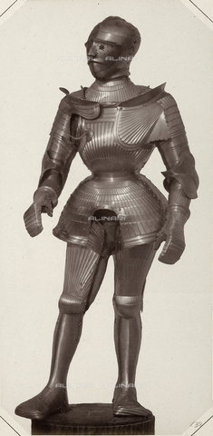AVQ-A-003863-0038 - A sixteenth century suit of armor that belonged to duke Christoph of Wà¼rtemberg, preserved in Austria - Date of photography: 1859 - Alinari Archives, Florence