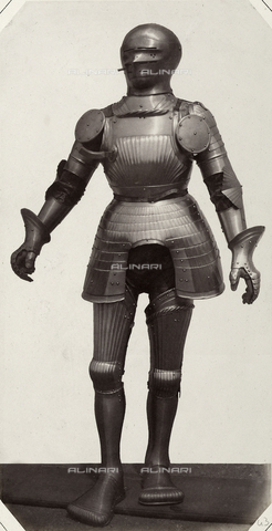 AVQ-A-003863-0043 - A fifteenth century suit of armor that belonged to Joachim II, elector palatine, preserved in Austria - Date of photography: 1859 - Alinari Archives, Florence
