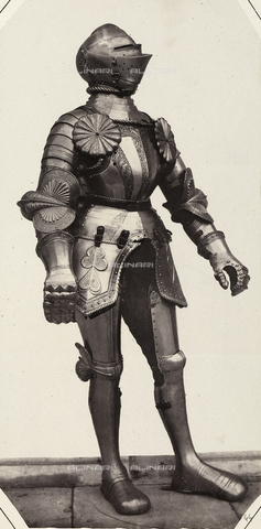 AVQ-A-003863-0044 - A sixteenth century suit of armor that belonged to Philip the Magnanimous, landgrave of Hesse, preserved in Austria - Date of photography: 1859 - Alinari Archives, Florence