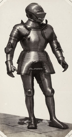 AVQ-A-003863-0048 - Sixteenth century suit of armor that belonged to Andrew, count of Sonnenberg, preserved in Austria - Date of photography: 1859 - Alinari Archives, Florence