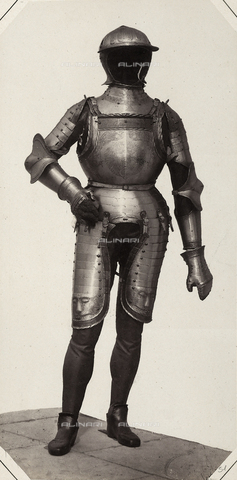 AVQ-A-003863-0051 - Sixteenth century suit of armor that belonged to Caspar of Freundsberg, preserved in Austria - Date of photography: 1859 - Alinari Archives, Florence