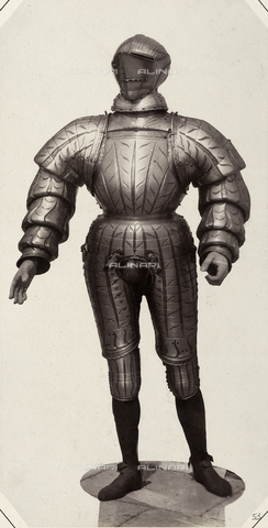 AVQ-A-003863-0053 - The sixteenth century suit of armor that belonged to Baron William of Rogendorf, preserved in Austria - Date of photography: 1859 - Alinari Archives, Florence