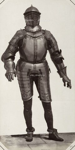AVQ-A-003863-0060 - Sixteenth century suit of armor that belonged to Sebastian Schertlin von Burtenbarch, preserved in Austria - Date of photography: 1859 - Alinari Archives, Florence