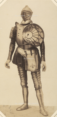 AVQ-A-003864-0001 - The sixteenth century suit of armor of Franz I, King of France, preserved in Austria - Date of photography: 1862 - Alinari Archives, Florence