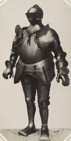 AVQ-A-003864-0004 - Sixteenth century armor of Federico Gonzaga Margravio di Mantova, preserved in Austria - Date of photography: 1862 - Alinari Archives, Florence
