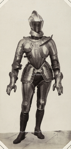 AVQ-A-003864-0006 - Sixteenth century armor of Vespasiano Gonzaga, Duke of Sabbioneta, preserved in Austria - Date of photography: 1862 - Alinari Archives, Florence