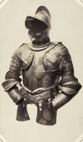 AVQ-A-003864-0008 - Upper part of the sixteenth century armor of Melchiorre Michieli, Venezian General, preserved in Austria - Date of photography: 1862 - Alinari Archives, Florence