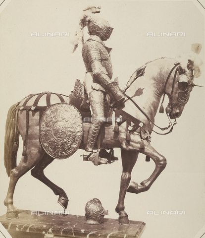 AVQ-A-003864-0014 - Barding for a horse and the armor of Alessandro Farnese, Duke of Parma, preserved in Austria - Date of photography: 1862 - Alinari Archives, Florence