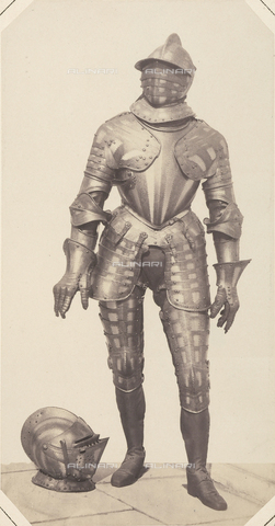 AVQ-A-003864-0016 - Sixteenth century armor of Alfonso II d'Este, Duke of Ferrara and Modena, preserved in Austria - Date of photography: 1862 - Alinari Archives, Florence