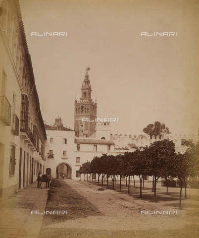 AVQ-A-003897-0043 - The Patio de Banderas of the Alcazar, Seville - Date of photography: 1880 - 1890 - Alinari Archives, Florence