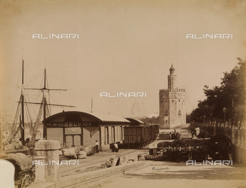 AVQ-A-003897-0077 - View of Seville, with the Tower of Gold - Date of photography: 1880 - 1890 - Alinari Archives, Florence