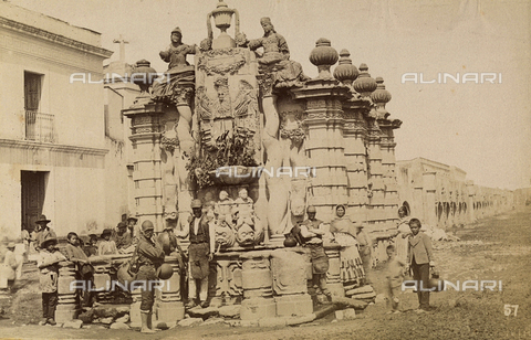 AVQ-A-004052-0005 - The "Salto de agua" fountain, Mexico City - Date of photography: 1890 ca. - Alinari Archives, Florence
