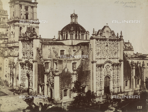 AVQ-A-004052-0008 - The Sagrario, in Mexico City - Date of photography: 1890 ca. - Alinari Archives, Florence