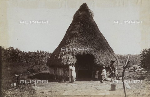 AVQ-A-004052-0089 - A hut in Mexico - Date of photography: 1890 ca. - Alinari Archives, Florence