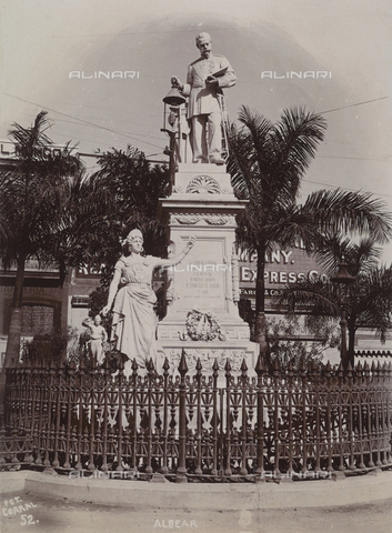 AVQ-A-004053-0063 - 'Antilles': monument to the engineer Francisco de Albear y Lara. Work by José Vilalta de Saavedra in Havana - Date of photography: 1910-1920 ca. - Alinari Archives, Florence